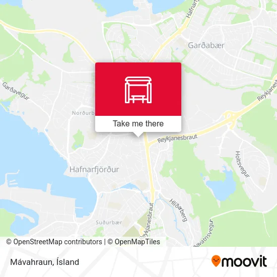 Mávahraun map