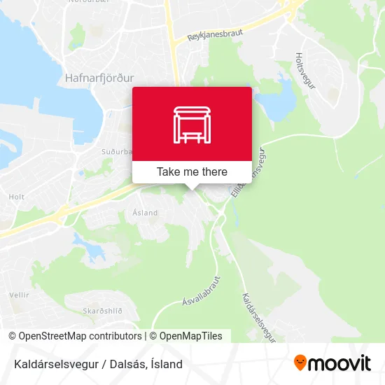 Kaldárselsvegur / Dalsás map