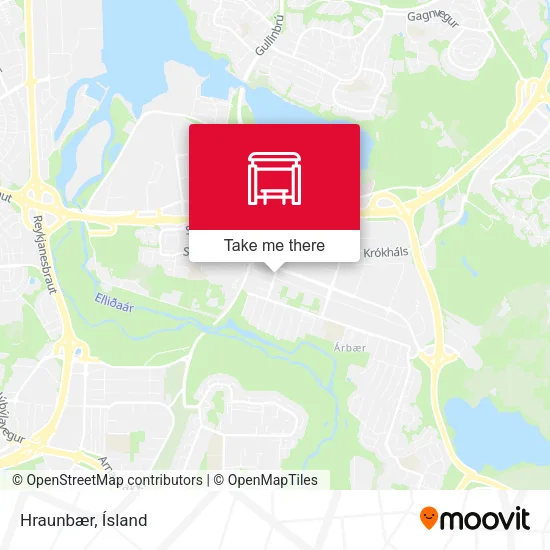 Hraunbær map