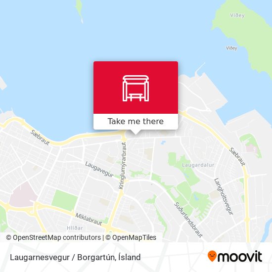 Laugarnesvegur / Borgartún map
