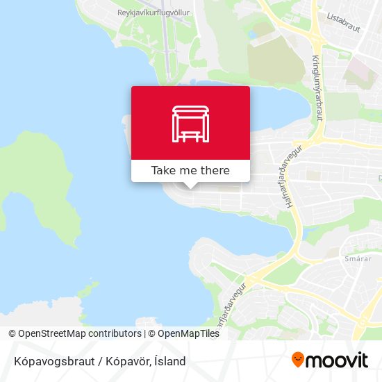 Mapa Kópavogsbraut / Kópavör