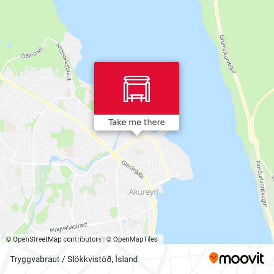 Tryggvabraut / Slökkvistöð map