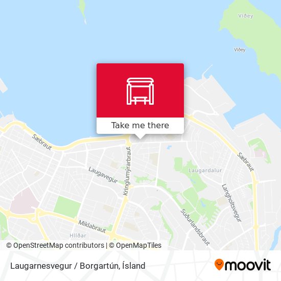Laugarnesvegur / Borgartún map