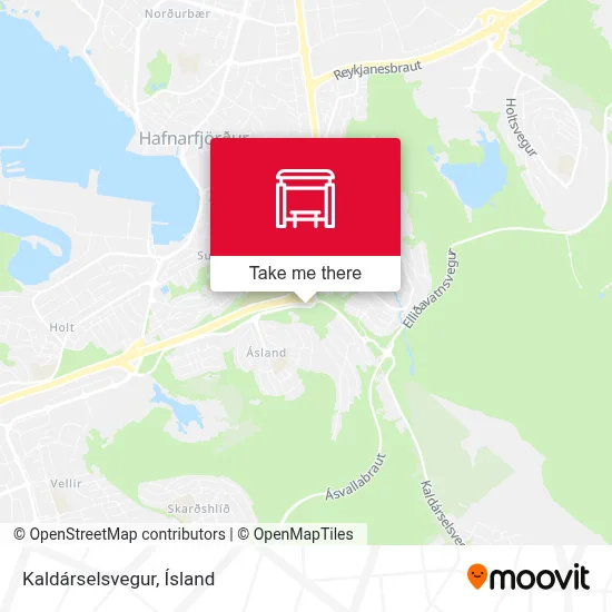 Kaldárselsvegur map
