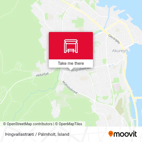 Þingvallastræti / Pálmholt map