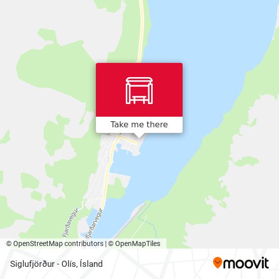 Mapa Siglufjörður - Olís