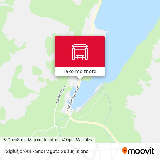 Siglufjörður - Snorragata Suður map