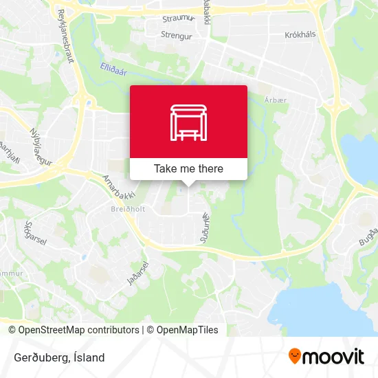 Gerðuberg map