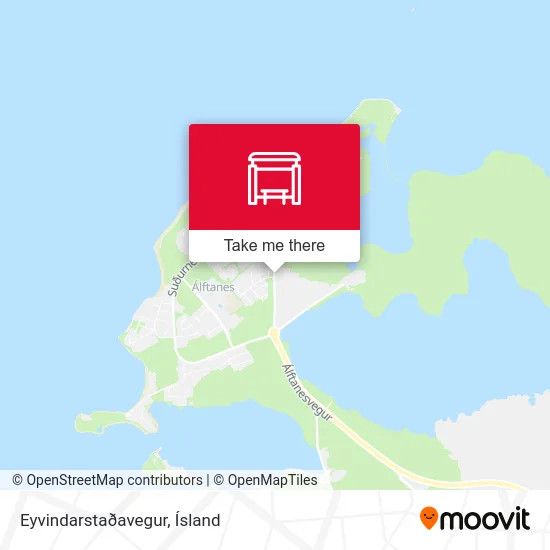 Eyvindarstaðavegur map