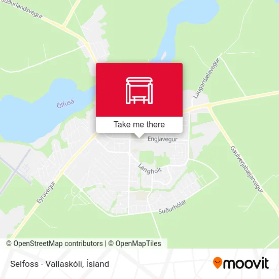 Selfoss - Vallaskóli map
