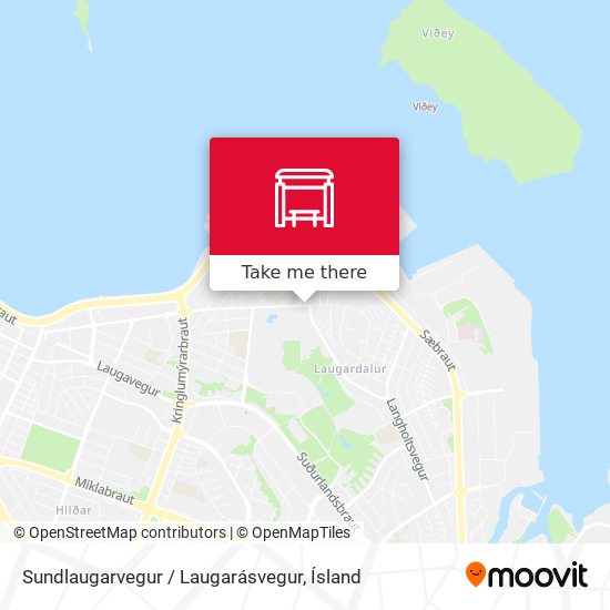 Mapa Sundlaugarvegur / Laugarásvegur