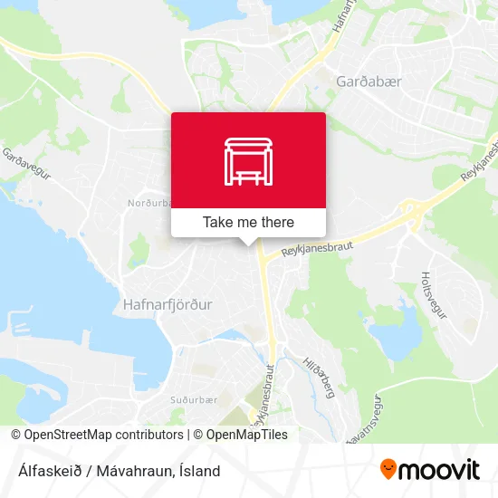 Álfaskeið / Mávahraun map