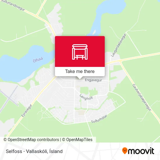 Selfoss - Vallaskóli map