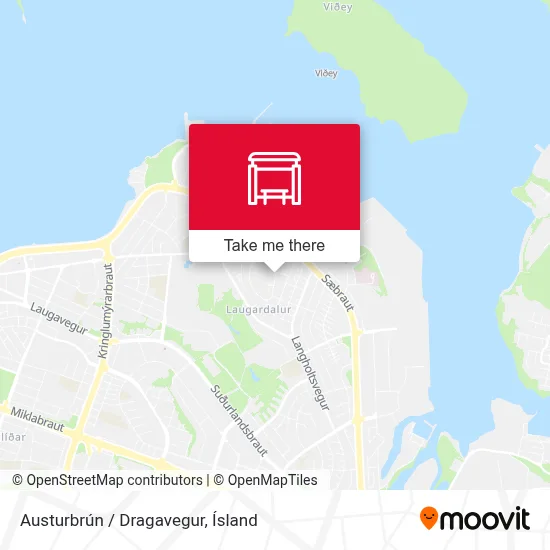 Austurbrún / Dragavegur map