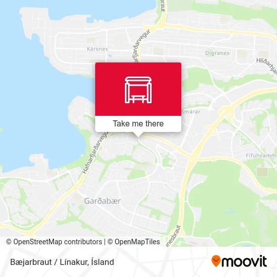 Bæjarbraut / Línakur map