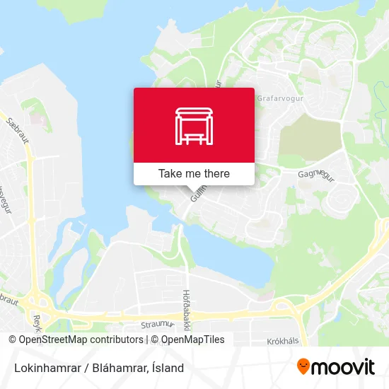 Lokinhamrar / Bláhamrar map