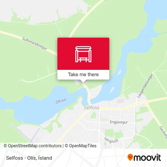 Selfoss - Olís map