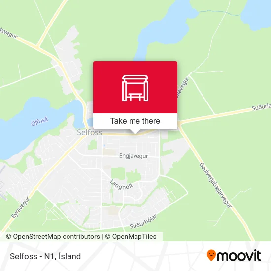 Selfoss - N1 map