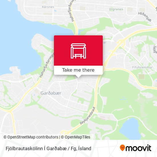 Mapa Fjölbrautaskólinn Í Garðabæ / Fg