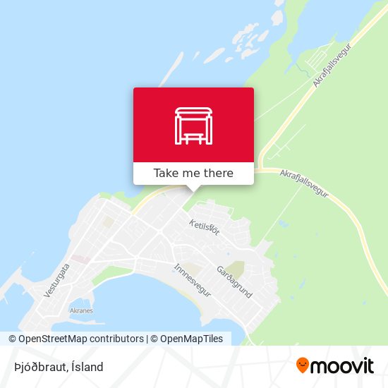 Þjóðbraut map