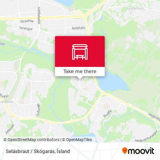 Selásbraut / Skógarás map