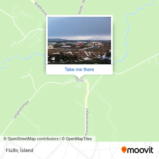 Flúðir map