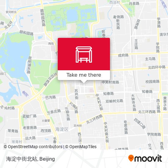 海淀中街北站 map