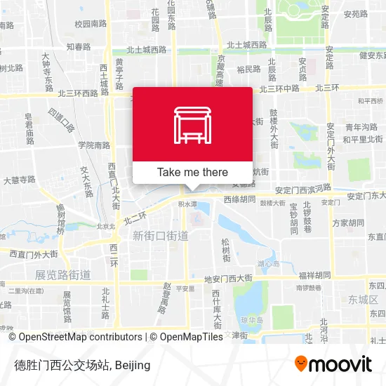 德胜门西公交场站 map