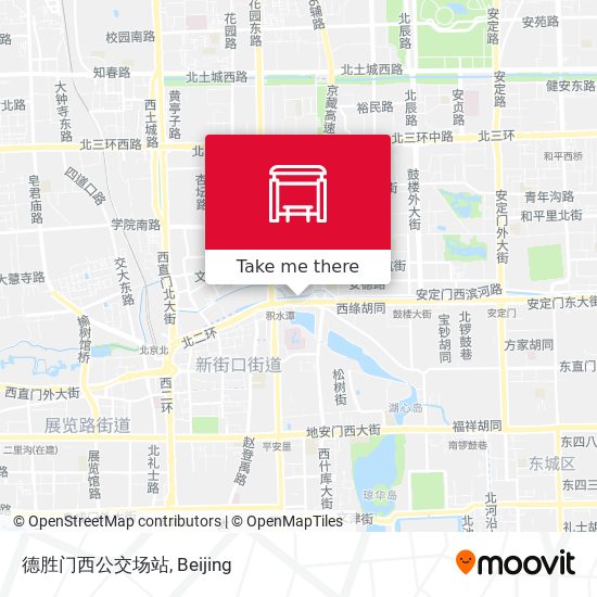 德胜门西公交场站 map