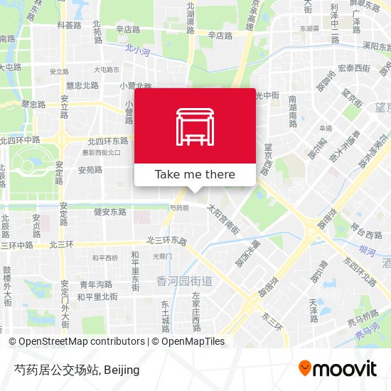 芍药居公交场站 map