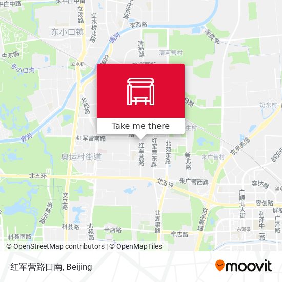 红军营路口南 map