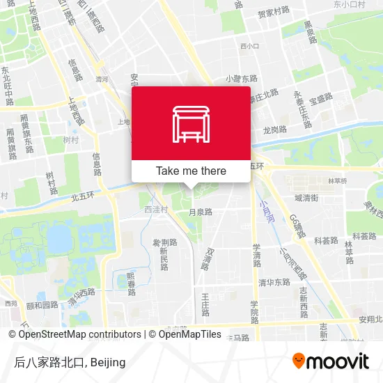 后八家路北口 map