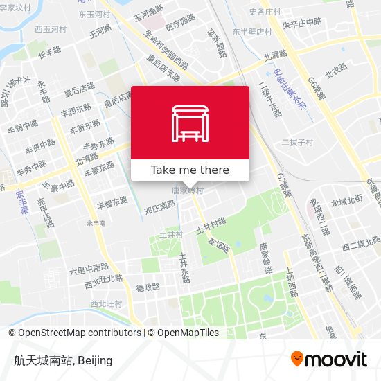 航天城南站 map
