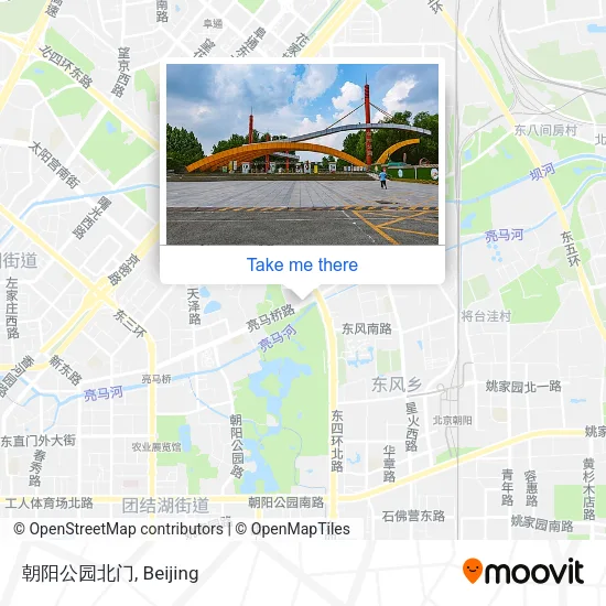 朝阳公园北门 map