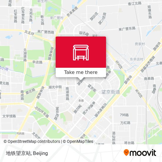 地铁望京站 map