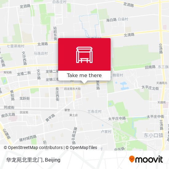华龙苑北里北门 map