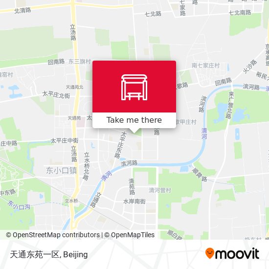 天通东苑一区 map