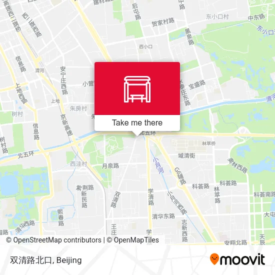 双清路北口 map