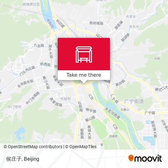 侯庄子 map