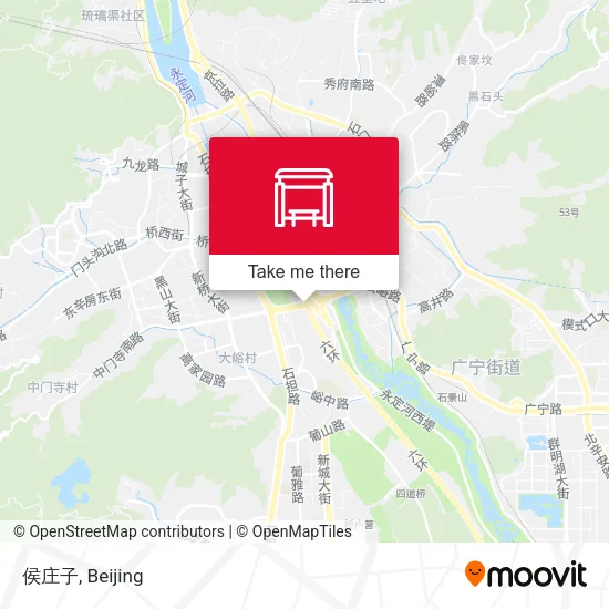 侯庄子 map