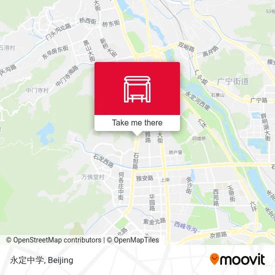 永定中学 map