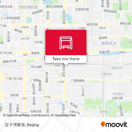 百子湾桥东 map