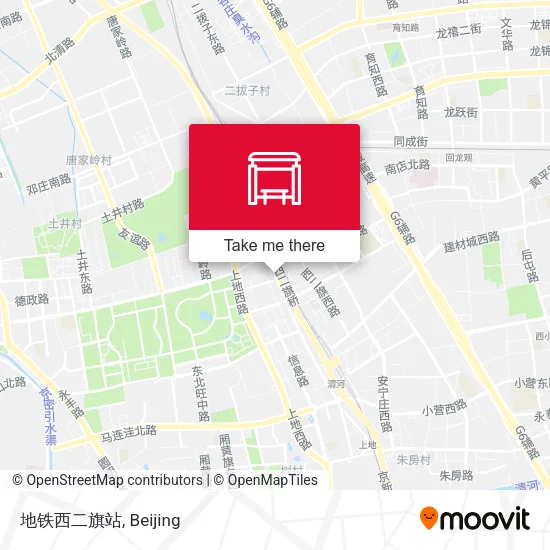 地铁西二旗站 map