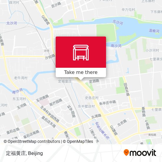 定福黄庄 map