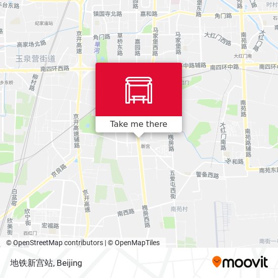 地铁新宫站 map