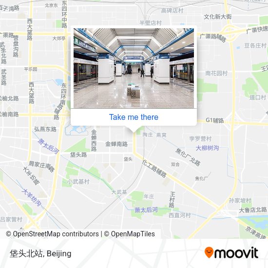 垡头北站 map