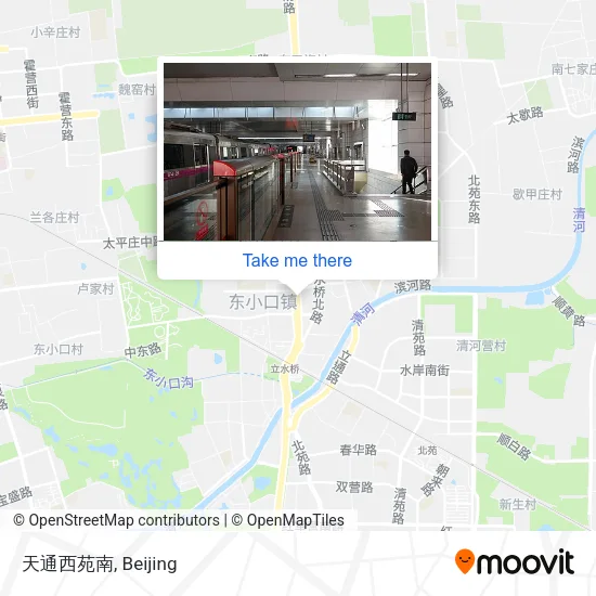 天通西苑南 map