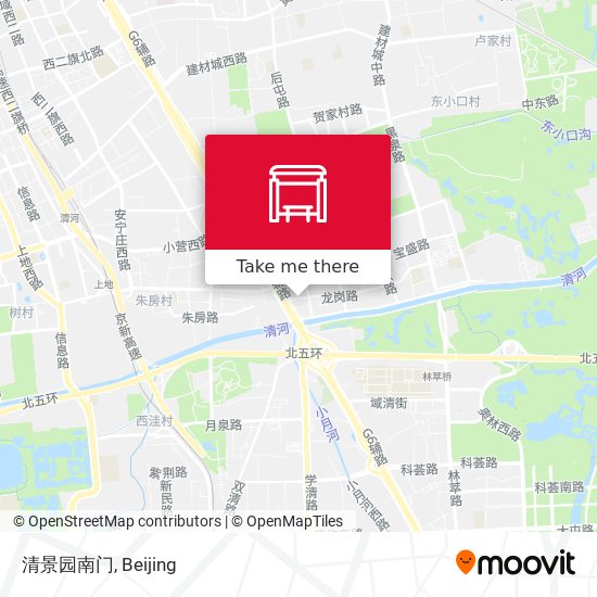 清景园南门 map