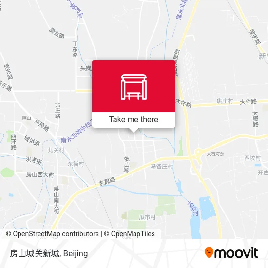 房山城关新城 map