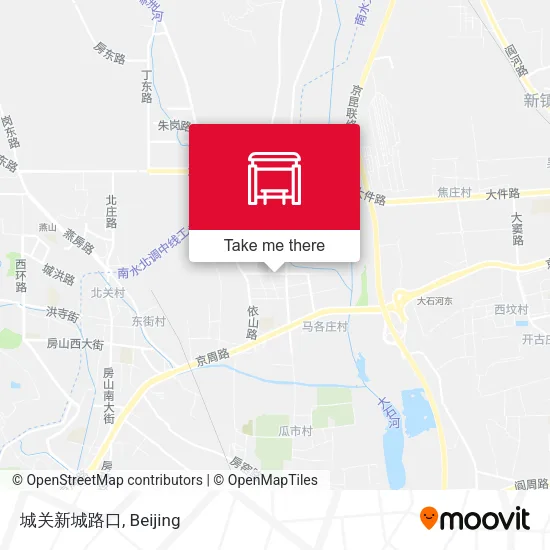 城关新城路口 map